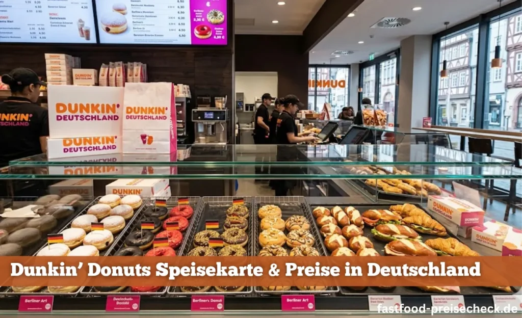 Dunkin’ Donuts Menu preise in Deutschland