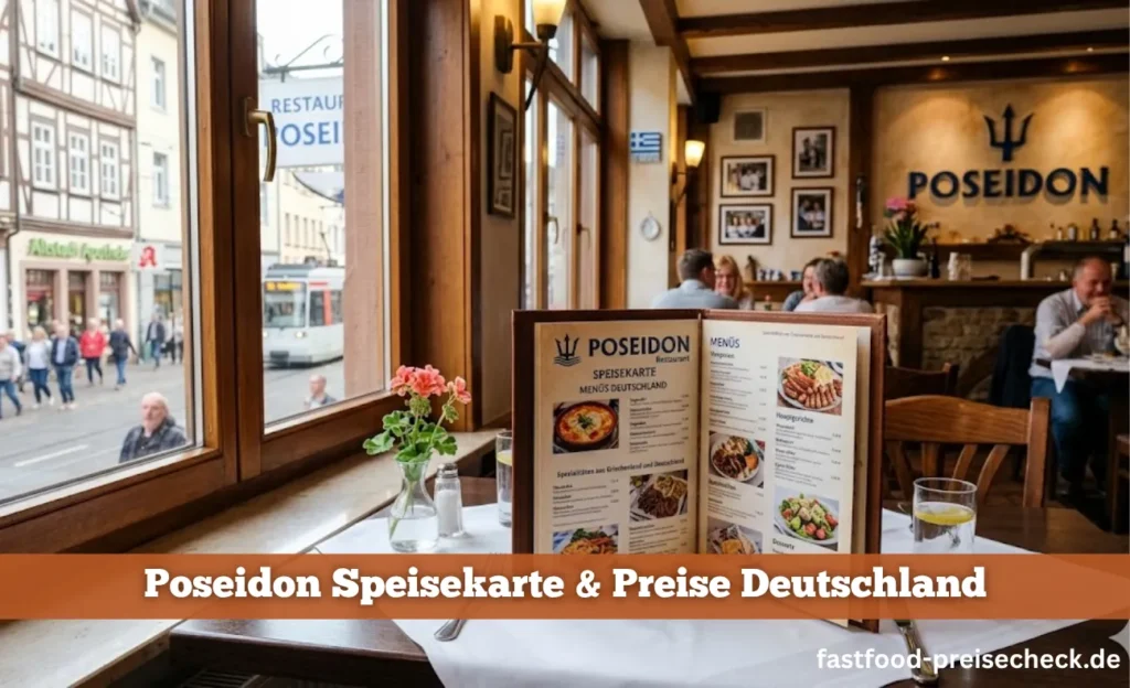 Poseidon Menu Preise in Deutschland