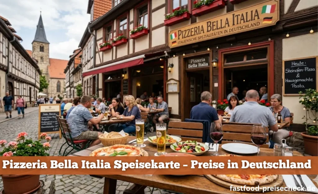 pizzeria bella italia speisekarte preise deutschland